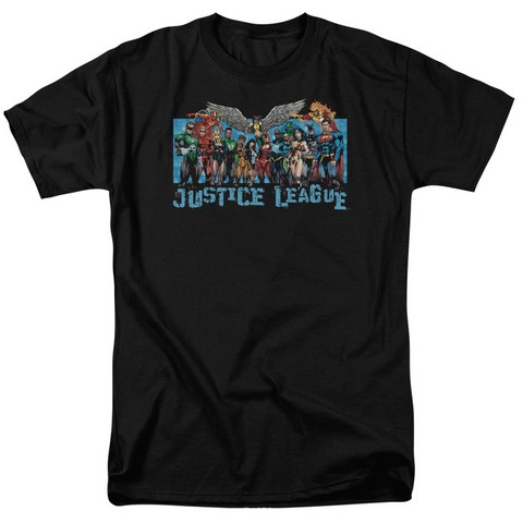 Jla-League Lineup Short Sleeve Adult 18-1 Tee- Black - Medium