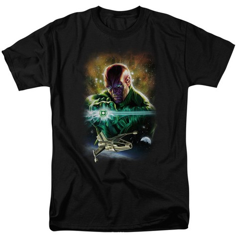 Jla Gl -Abin Sur Short Sleeve Adult 18-1 Tee- Black - Medium