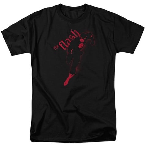 Jla-Flash Darkness Short Sleeve Adult 18-1 Tee- Black - Large