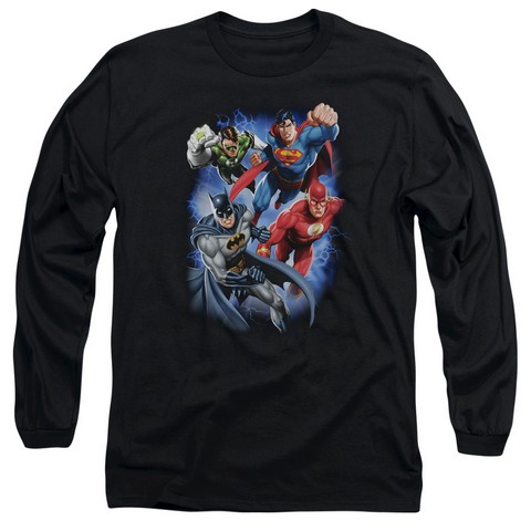 Jla-Storm Makers Long Sleeve Adult 18-1 Tee- Black - 2X