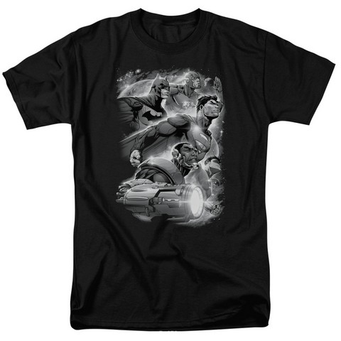 Jla-Atmospheric Short Sleeve Adult 18-1 Tee- Black - Medium