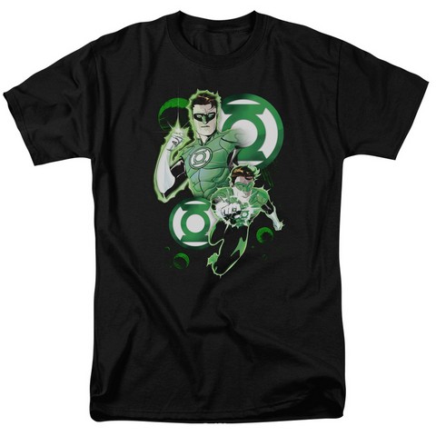 Jla-Gl In Action Short Sleeve Adult 18-1 Tee- Black - Small