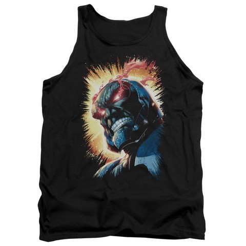 Jla-Darkseid Is Adult Tank Top- Black - Large