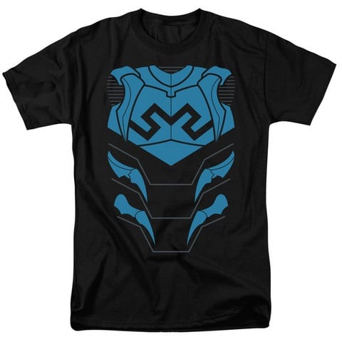 Jla-Blue Beetle Short Sleeve Adult 18-1 Tee- Black - Small