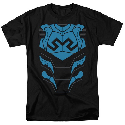 Jla-Blue Beetle Short Sleeve Adult 18-1 Tee, Black - Medium