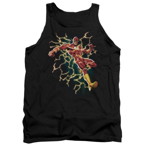 Jla-Electric Death Adult Tank Top- Black - Medium