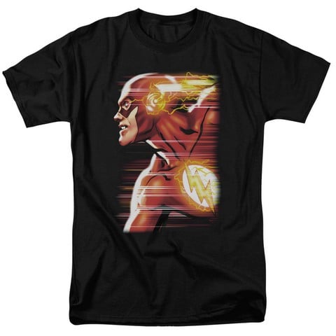 Jla-Speed Head Short Sleeve Adult 18-1 Tee- Black - 3X
