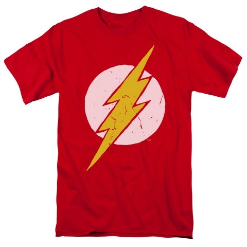 Jla-Rough Flash Short Sleeve Adult 18-1 Tee- Red - 3X