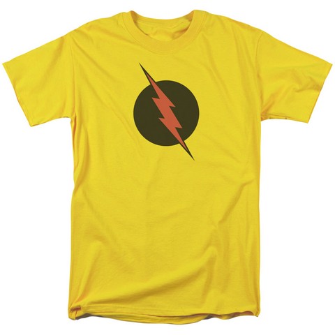 Jla-Reverse Flash Short Sleeve Adult 18-1 Tee- Yellow - Small