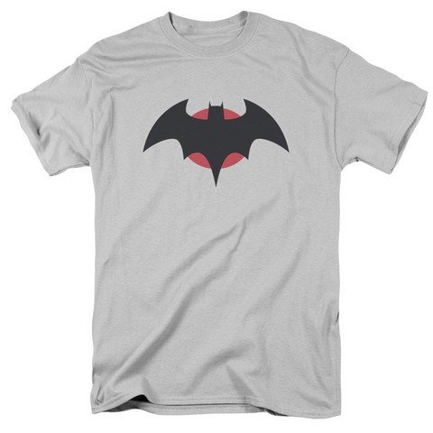 Jla-Thomas Wayne Short Sleeve Adult 18-1 Tee- Silver - 2X