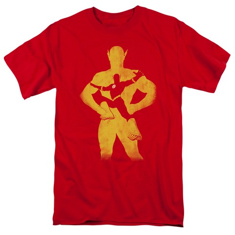 Jla-Flash Knockout Short Sleeve Adult 18-1 Tee- Red - Small