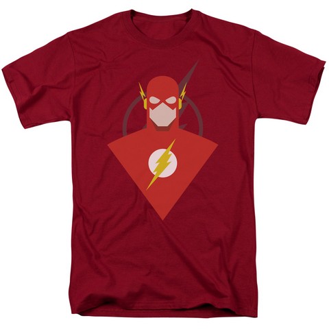 Jla-Simple Flash Short Sleeve Adult 18-1 Tee - Cardinal - 3X -  NewGroove, NE3216277