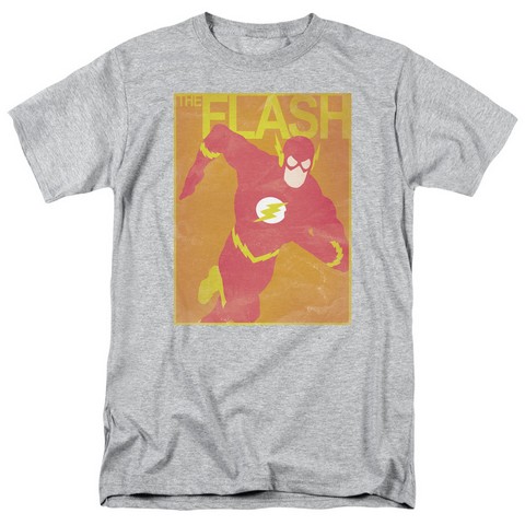 Jla-Simple Flash Poster Short Sleeve Adult 18-1 Tee- Athletic Heather - Medium