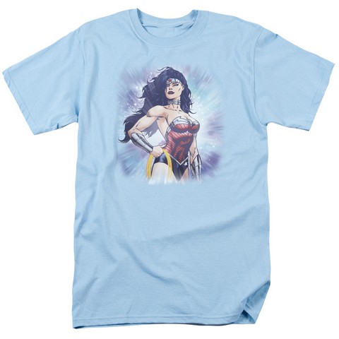 Jla-Warrior Short Sleeve Adult 18-1 Tee- Light Blue - XL
