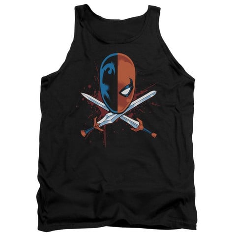 Jla-Crossed Swords Adult Tank Top, Black - Medium