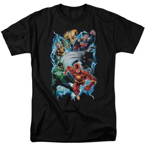 Jla-Electric Team Short Sleeve Adult 18-1 Tee, Black - Medium