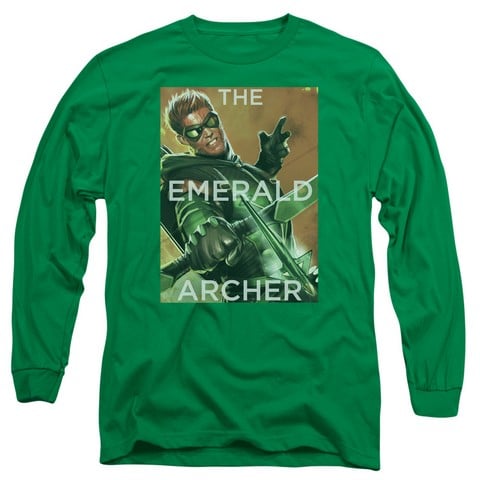 Jla-Trigger Long Sleeve Adult 18-1 Tee- Kelly Green - Small