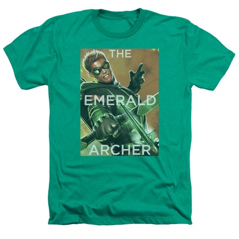 Jla-Trigger Adult Heather Tee- Kelly Green - Medium