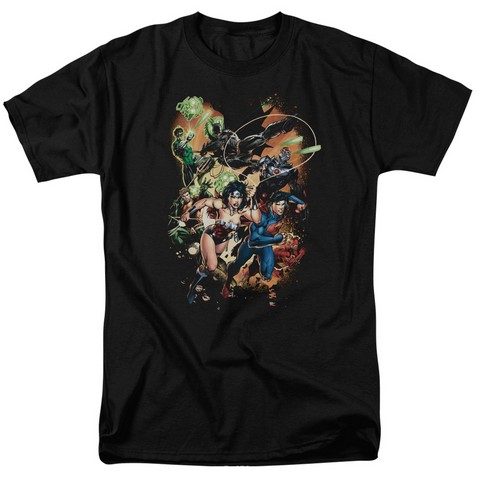 Jla-Battle Ready Short Sleeve Adult 18-1 Tee- Black - Small