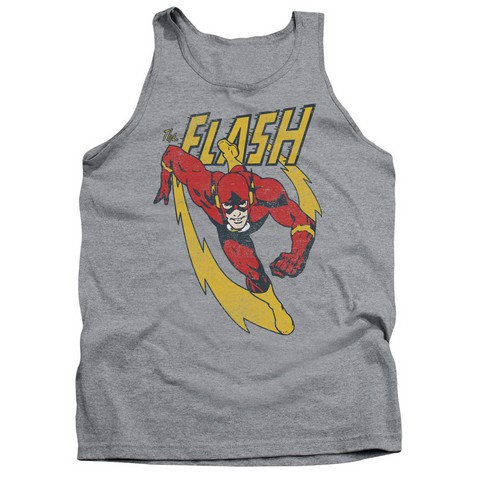 Jla-Lightning Trail Adult Tank Top- Athletic Heather - Small
