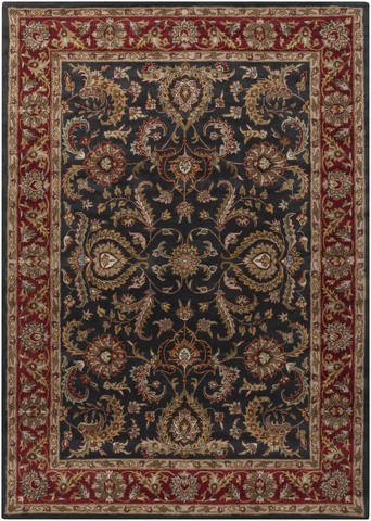 Picture of Artistic Weavers AWHY2061-46 Middleton Georgia Rectangle Hand Tufted Area Rug- Charcoal & Red - 4 x 6 ft.