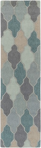 Picture of Artistic Weavers AWAH2036-238 Pollack Morgan Runner Hand Tufted Area Rug- Teal Multi - 2 ft. 3 in. x 8 ft.