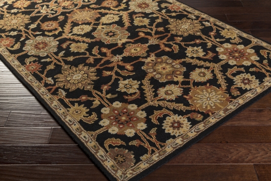 Picture of Artistic Weavers AWMD2073-576 Middleton Victoria Rectangle Hand Tufted Area Rug- Black - 5 x 7 ft. 6 in.