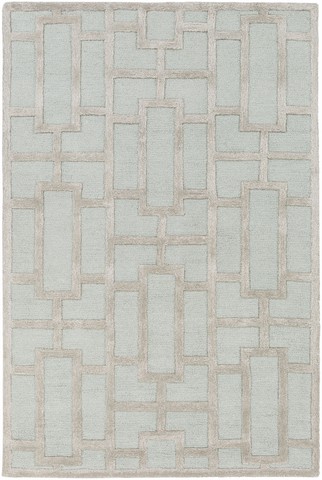 Picture of Artistic Weavers AWRS2139-576 Arise Addison Rectangle Hand Tufted Area Rug- Light Blue & Ivory - 5 x 7 ft. 6 in.