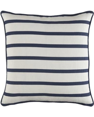 GLYP7076-1818 Glyph Mini Stripe Throw Pillow Cover- White & Black