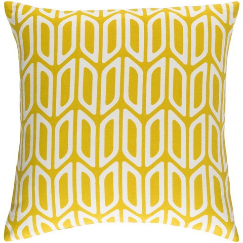 TRUD7134-1818D Trudy Nellie Throw Pillow Cover & Down Insert- Yellow