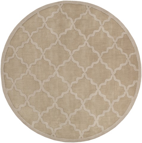 Picture of Artistic Weavers AWHP4020-79RD Central Park Abbey Round Handloomed Area Rug&#44; Tan - 7 ft. 9 in.