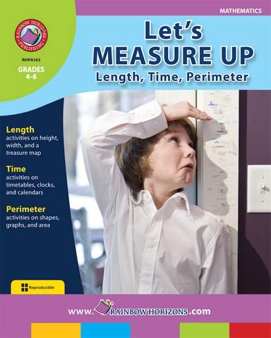 A163 Lets Measure up Length- Time- Perimeter - Grade 4 to 6