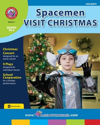 Publishing Inc A177 Spacemen Visit Christmas Gr PK8