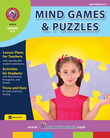 Mind Games & Puzzles - Grade 4 to 6