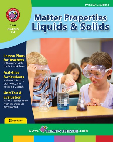 JSLA22 Matter Properties Liquids & Solids - Grade 2 to 3