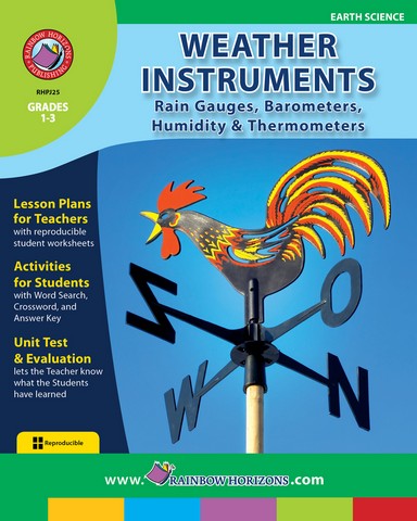 JSLA25 Weather Instruments Rain Gauges- Barometers- Humidity & Thermometers - Grade 1 to 3