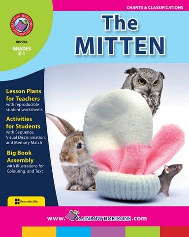 Publishing Inc Z92 The Mitten Novel Study Gr K1