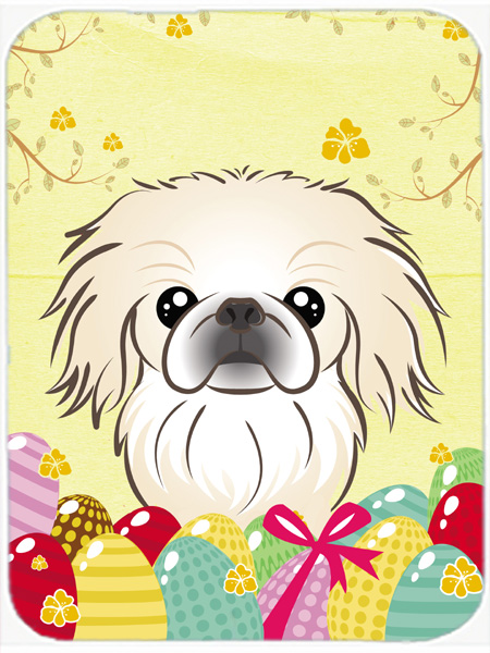 Picture of Carolines Treasures BB1903LCB Pekingese Easter Egg Hunt Glass Cutting Board- Large