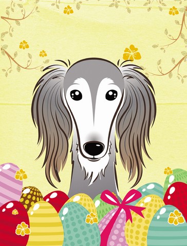 Saluki Easter Egg Hunt Flag Garden