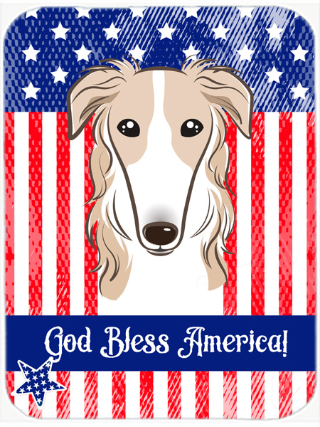 Picture of Carolines Treasures BB2158LCB Borzoi Glass Cutting Board- Large