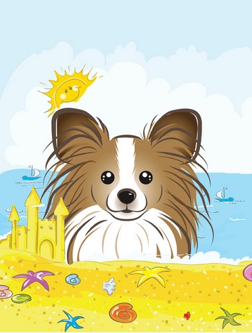 Papillon Summer Beach Flag Garden