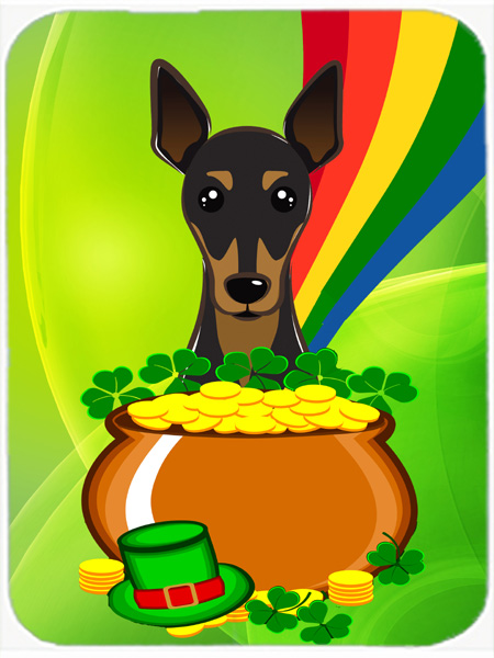 Min Pin St. Patricks Day Glass Cutting Board- Large