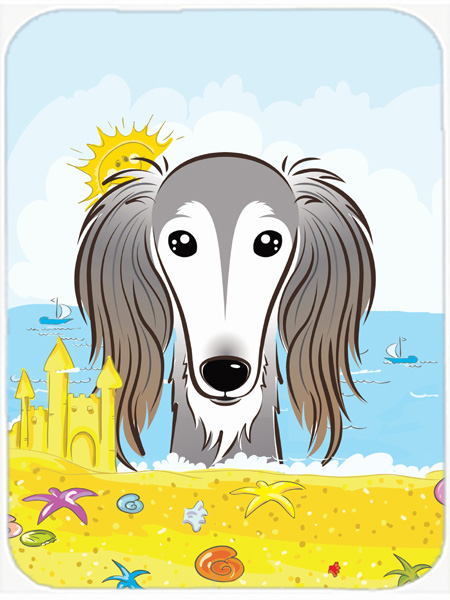 Picture of Carolines Treasures BB2097LCB Saluki Summer Beach Glass Cutting Board- Large