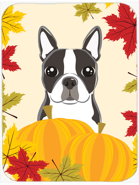 Boston Terrier Thanksgiving Mouse Pad, Hot Pad or Trivet