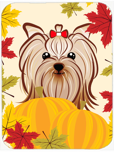 BB2010MP Yorkie Yorkshire Terrier Thanksgiving Mouse Pad- Hot Pad or Trivet