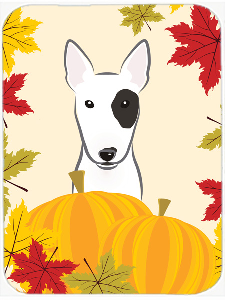 Bull Terrier Thanksgiving Mouse Pad, Hot Pad or Trivet