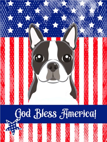 Boston Terrier Flag Garden