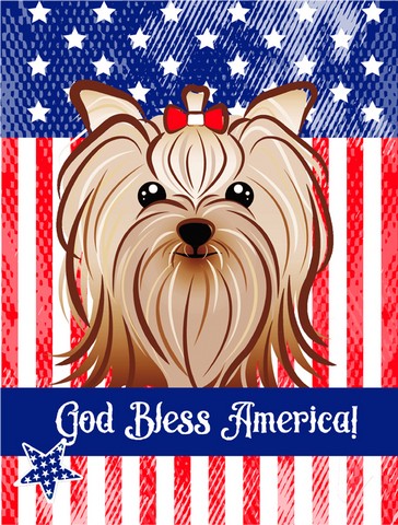 Yorkie Yorkshire Terrier Flag Garden
