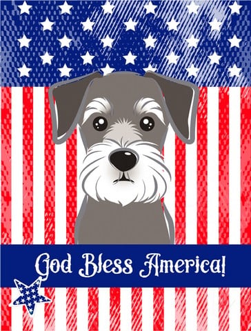 BB2136GF Schnauzer Flag Garden
