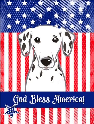 BB2140GF Dalmatian Flag Garden